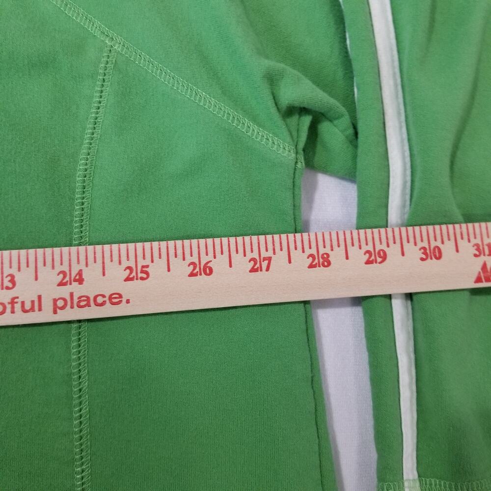 Ulla Popken Sweatshirt 1X Pullover V Neck Green Raglan Sleeve Top - Picture 5 of 7